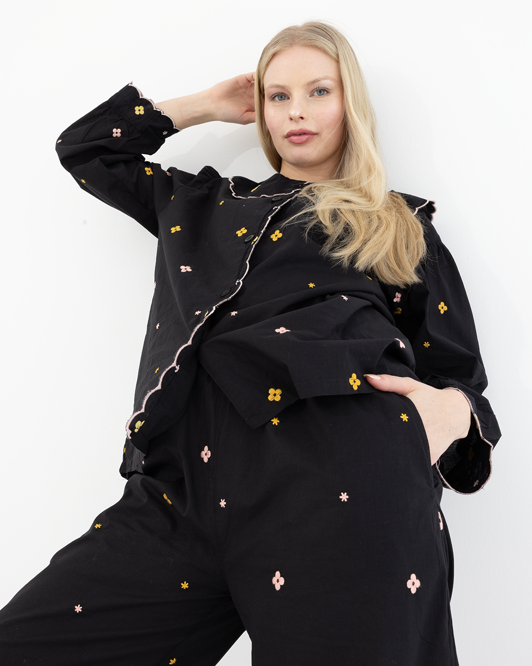 Celeste Cotton Pyjama Set