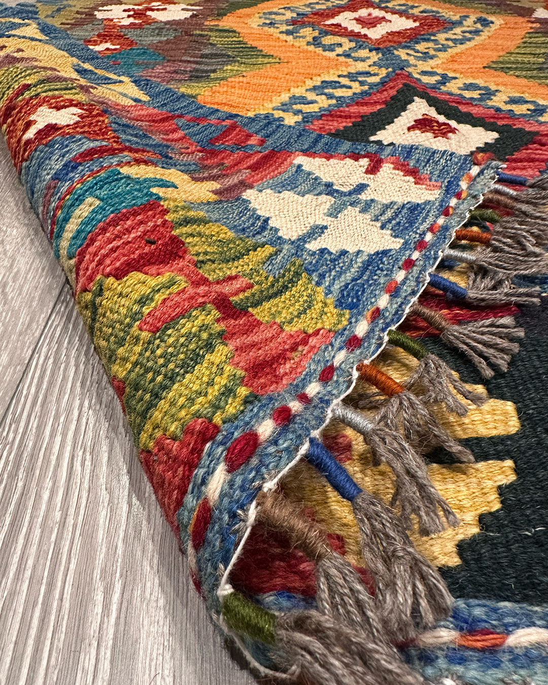 AFGHAN HANDCRAFTED KILIM | TURKMEN STYLE |