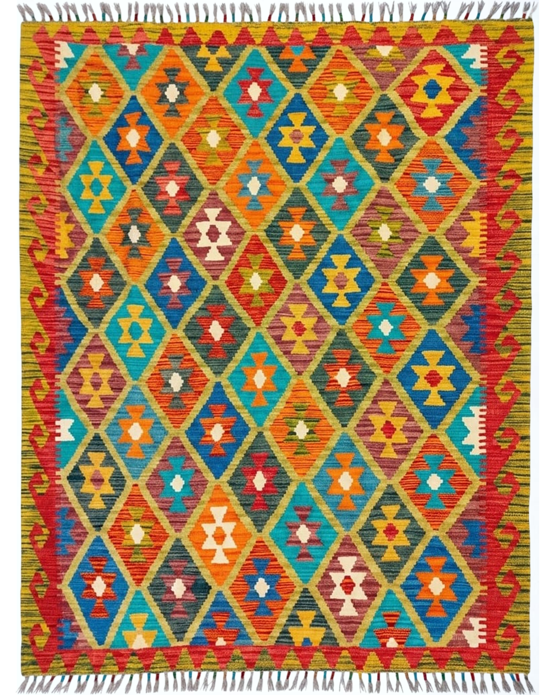 AFGHAN HANDCRAFTED KILIM | ZAMARUD STYLE |