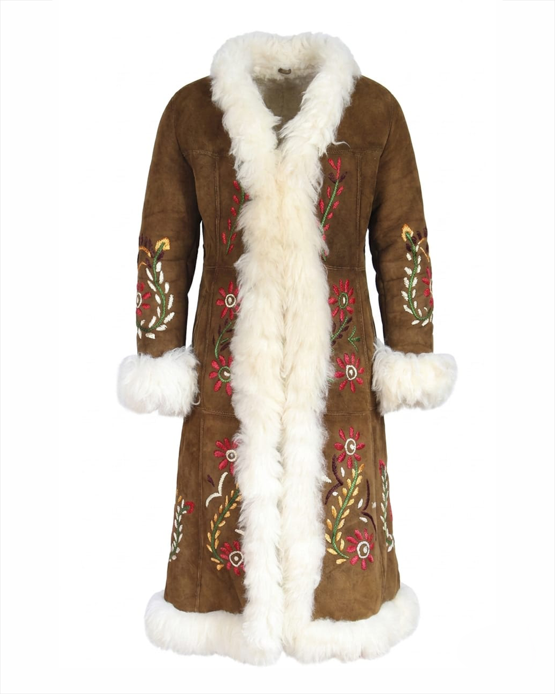 The Samarkand Heritage Embroidered Shearling Coat | Design in London | 100% Artisan Handcrafted