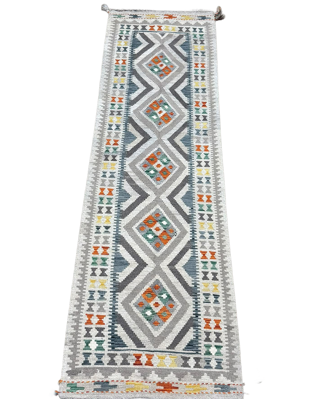 Kilim Runner Natural Multi Colour - 81cm × 291cm