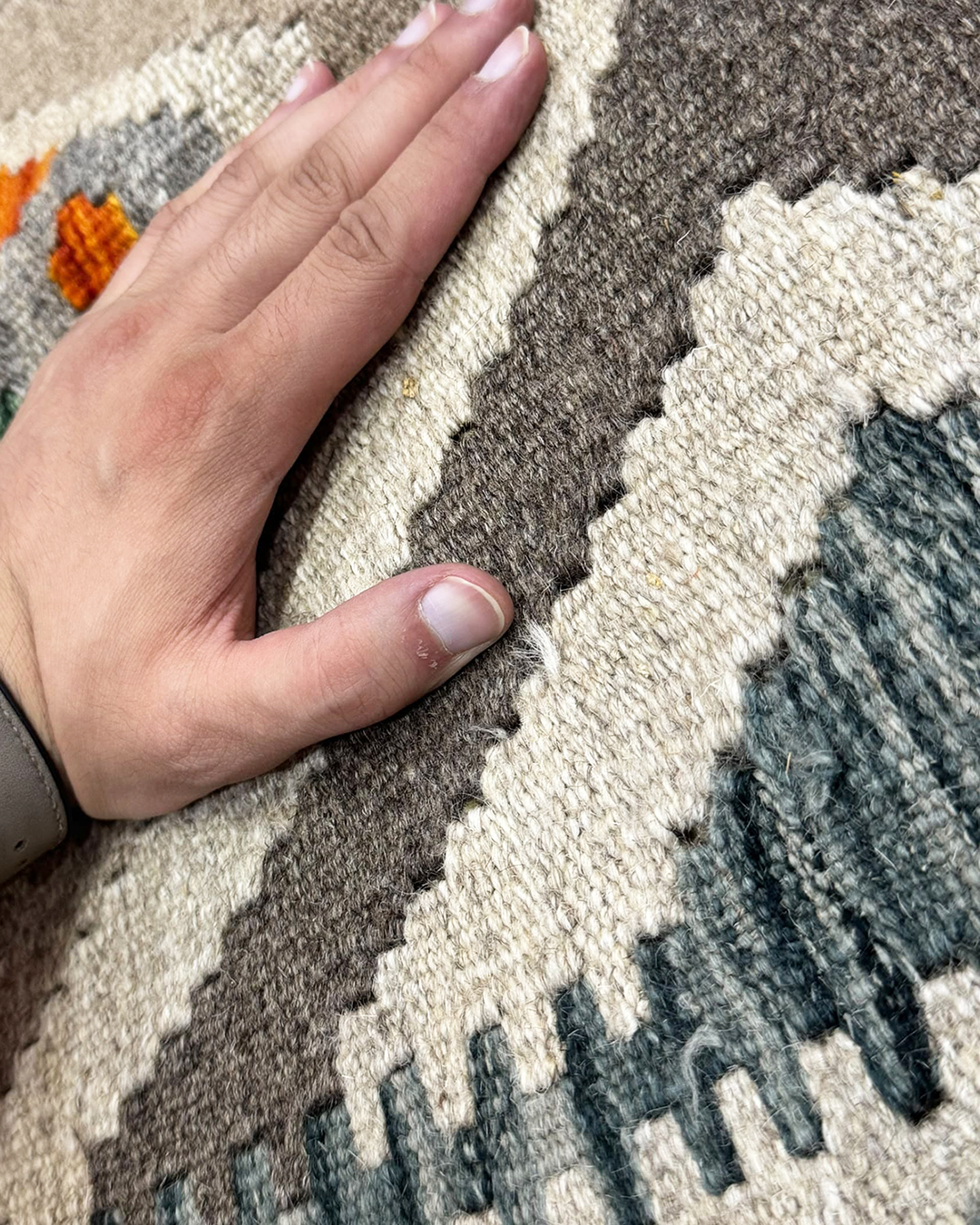 Kilim Runner Natural Multi Colour - 81cm × 291cm