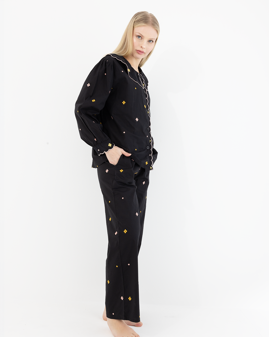 Celeste Cotton Pyjama Set