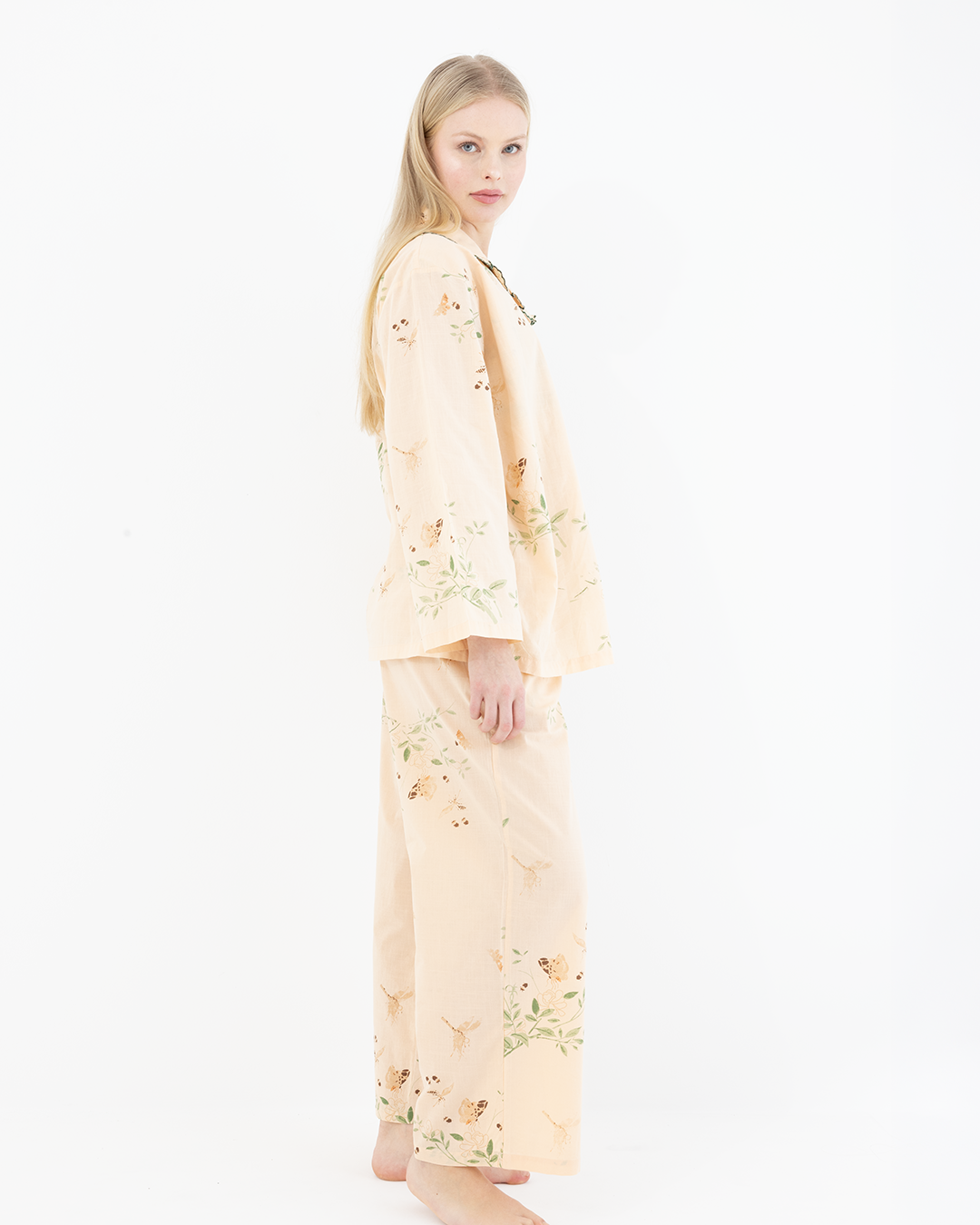 Aurora Embroidered Cotton Pyjama Set
