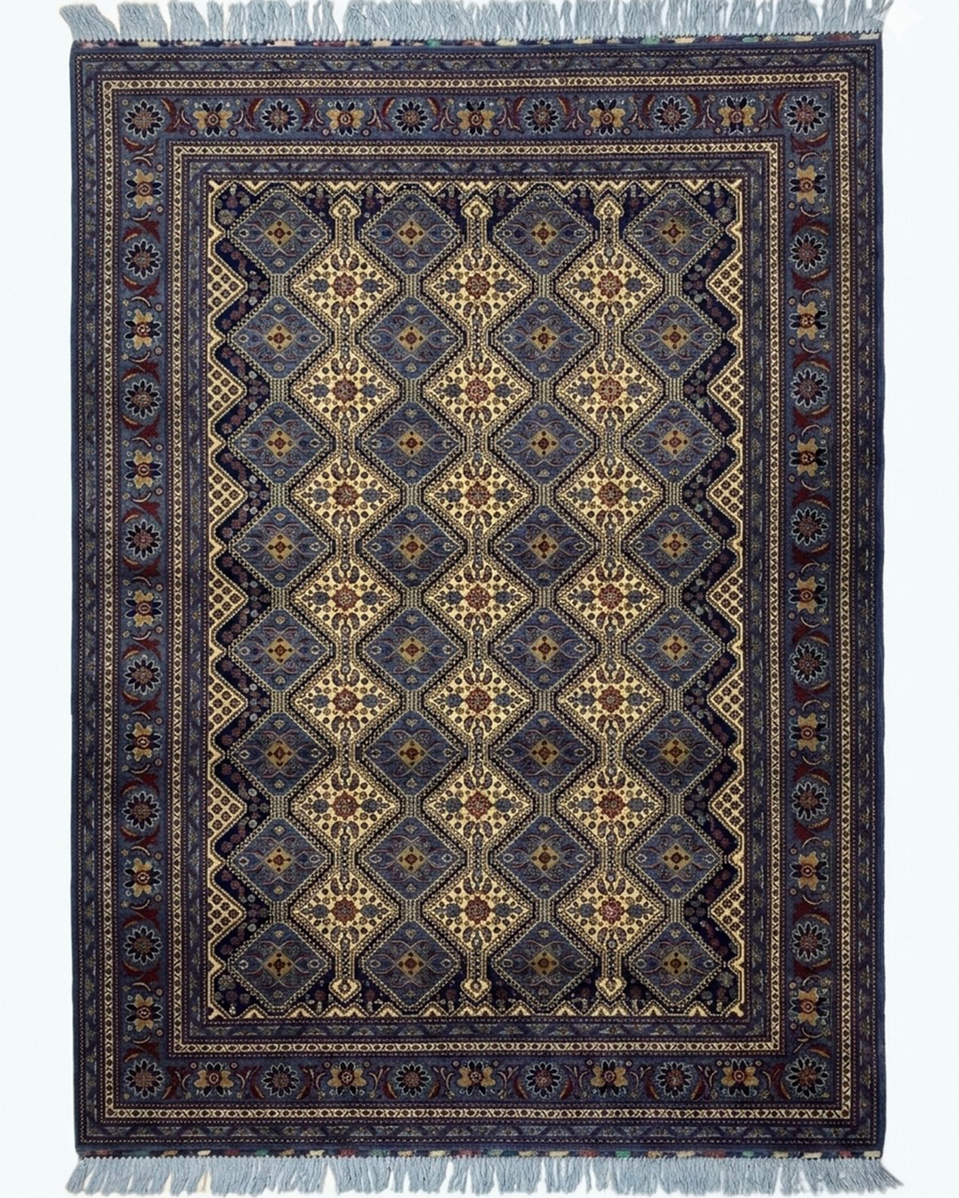 BELGIC HANDCRAFTED RUG | BLUE DIAMOND STYLE |