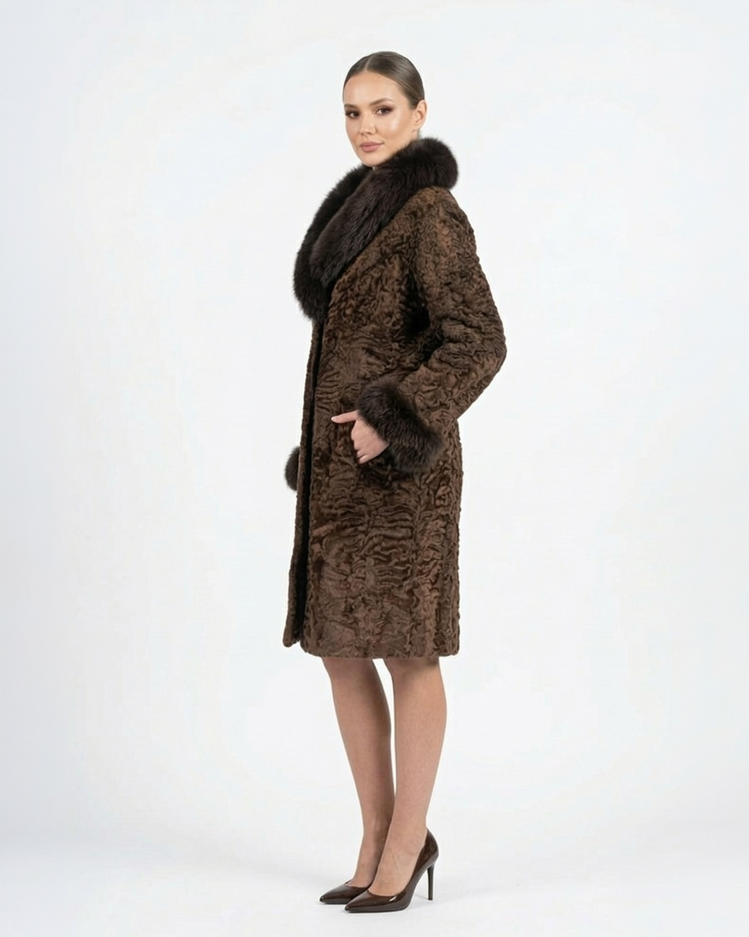 The Balkh Sultana Heritage Karakul Coat | Design in London | 100% Artisan Handcrafted