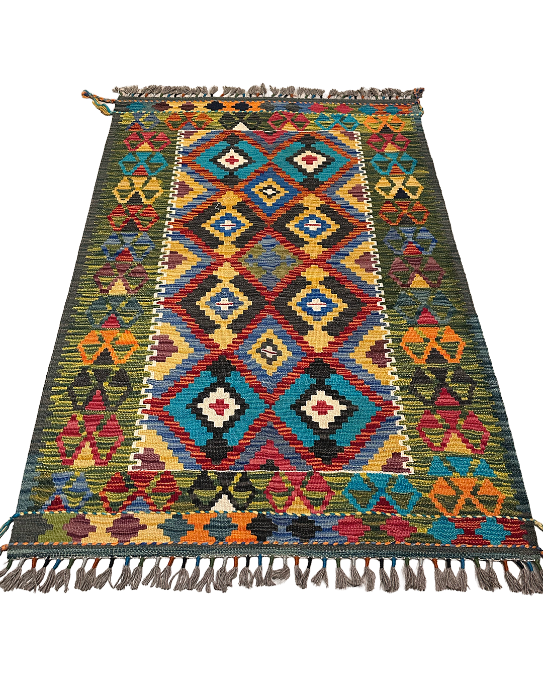 AFGHAN HANDCRAFTED KILIM |  ORIENTAL NOVA STYLE |