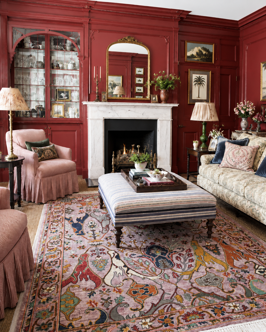 Karakul Botanical Rose Hand-Knotted Rug - 189cm × 260cm