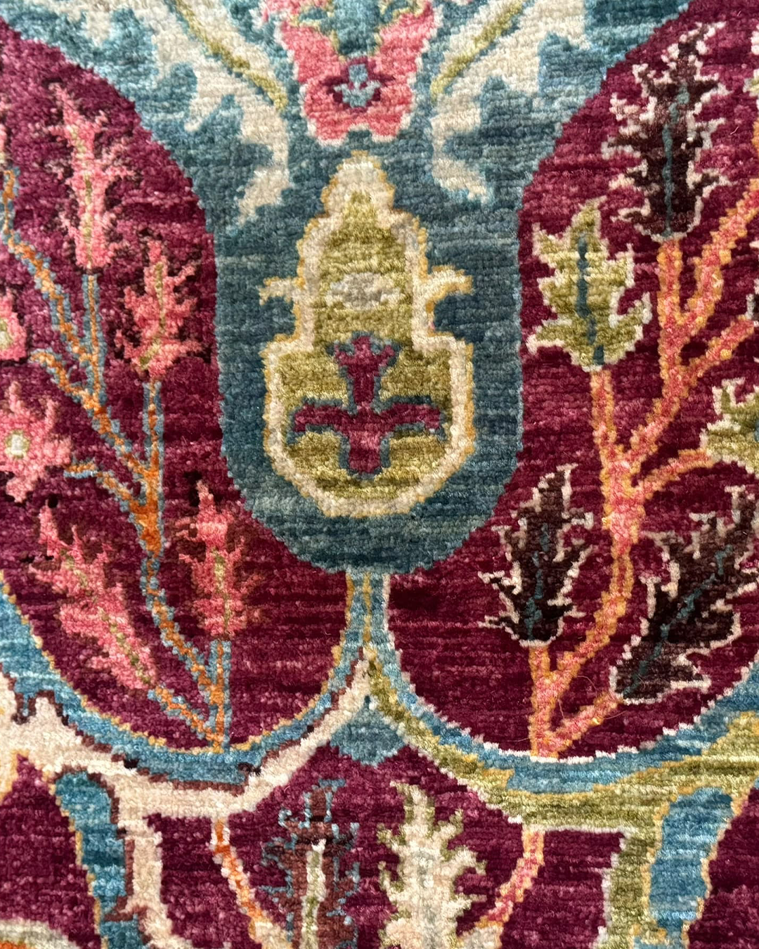Karakul Jewel Plum & Magenta Hand-Knotted Rug - 188cm × 271cm
