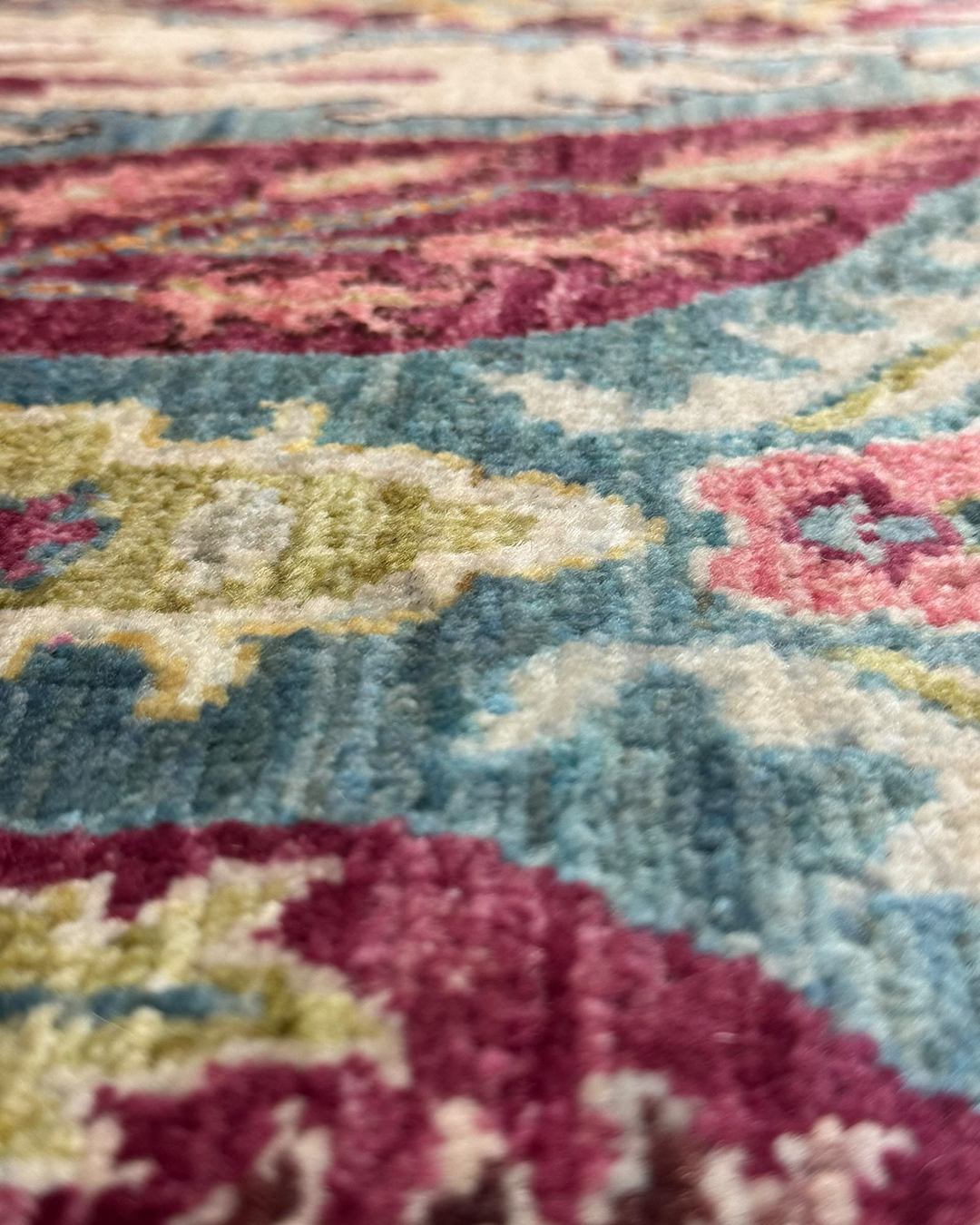Karakul Jewel Plum & Magenta Hand-Knotted Rug - 188cm × 271cm