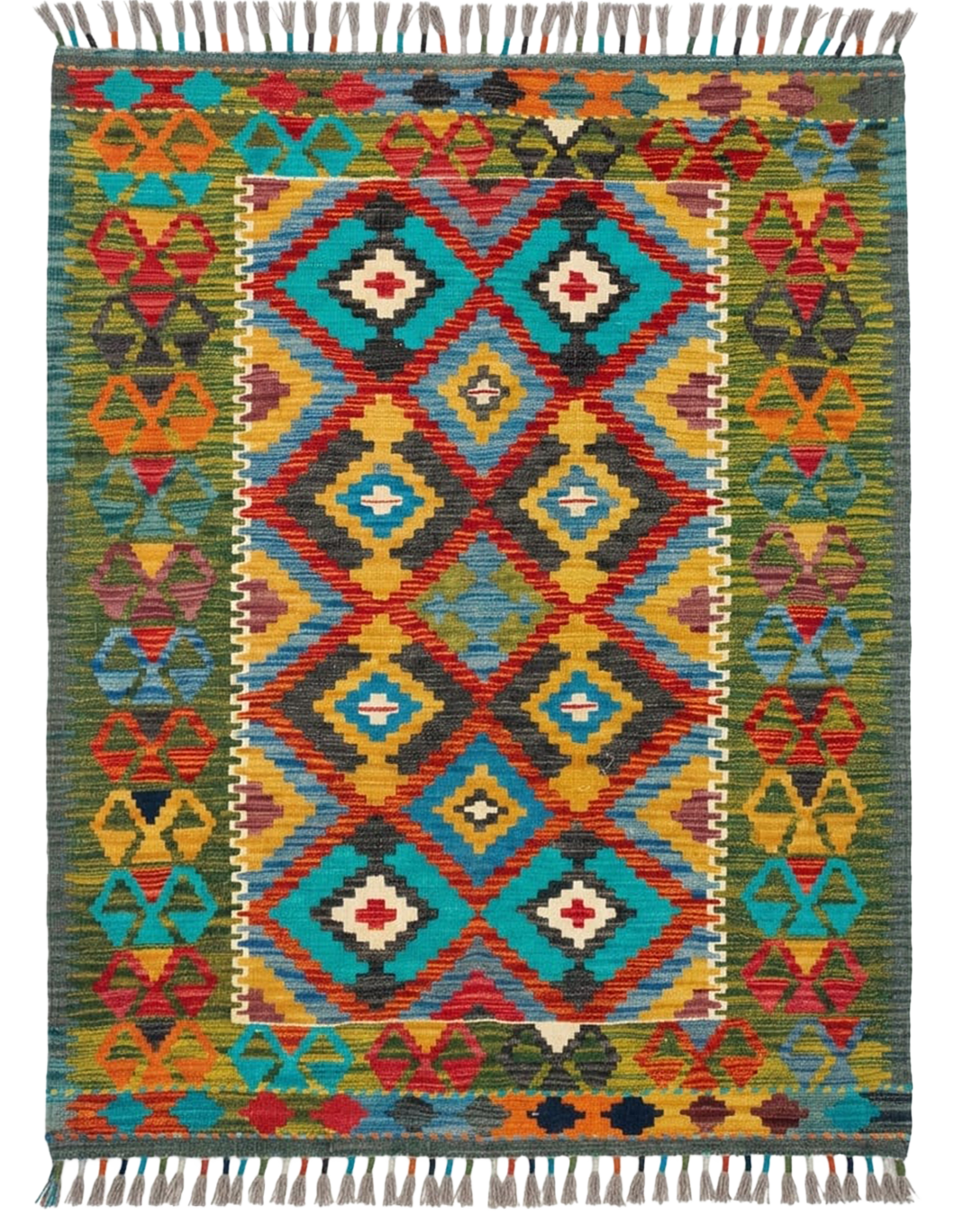 AFGHAN HANDCRAFTED KILIM |  ORIENTAL NOVA STYLE |