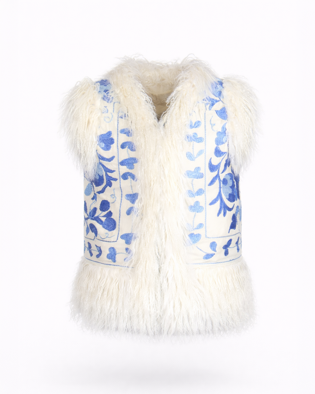 The Lapis Embroidered Artisan Waistcoat | Design in London | 100% Artisan Handcrafted