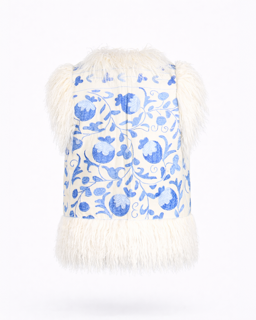 The Lapis Embroidered Artisan Waistcoat | Design in London | 100% Artisan Handcrafted