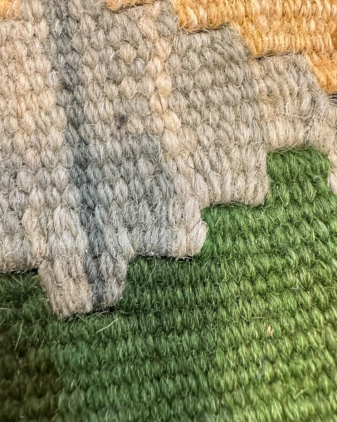 Forest Green Geometry Handwoven Kilim - 185cm × 306cm